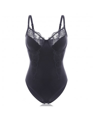 Black Tummy Control Slimming Lace Transparent Sexy Super Elastic Shapewear